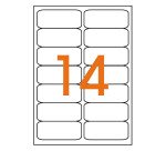 Etiquette adresse jet d'encre 99,1 x 38,1 mm Agipa 119083 blanche - Boîte de 1400