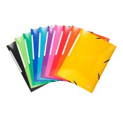 Folders with elastics and 3 flaps Exacompta Iderama 