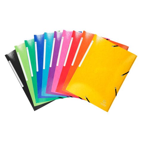 Folders with elastics and 3 flaps Exacompta Iderama 