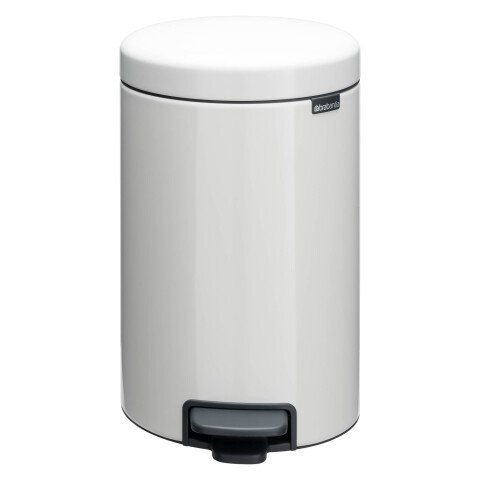 Papelera metálica con pedal 12L Brabantia NewIcon Blanco