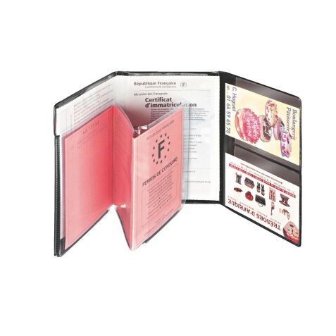 Protective cover for car documents, PVC 30/100