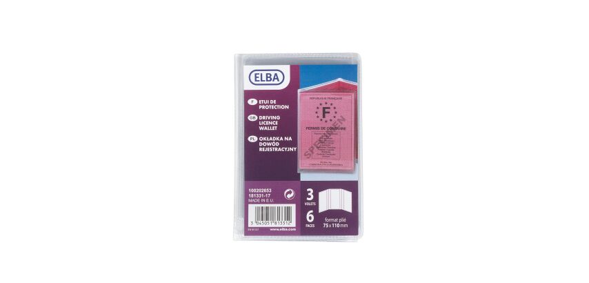 Protective cover for driver's license, PVC 30/100