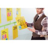 Big notes Super Sticky Post it 27,9 x 27,9 cm - geel - blok van 30 vellen