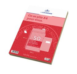 Doos van 50 zak-enveloppen in gewapend kraft papier 229x324 130g