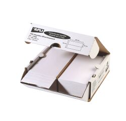 Etiquette affranchissement 2 de front 140 x 40 mm Apli Agipa blanche - Boîte de 1000