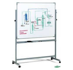 Pizarra volteable 2 caras blancas 122 x 150 cm
