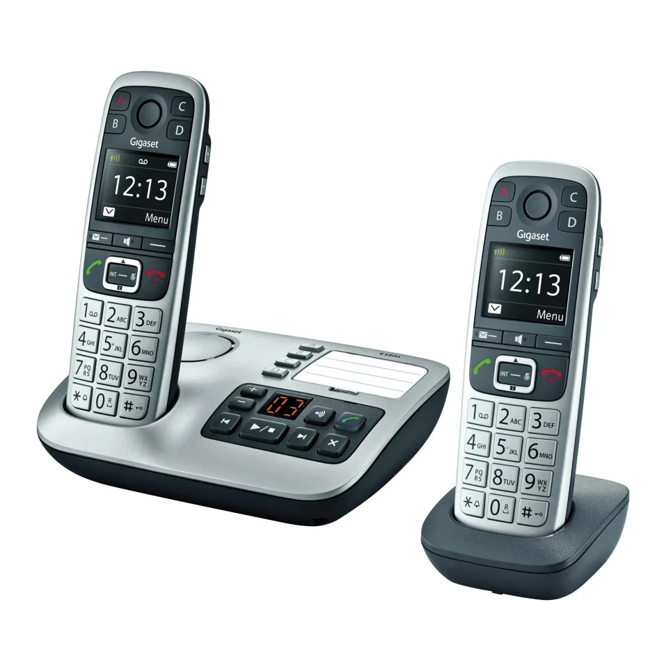 Pack duo Téléphone sans fil Gigaset avec répondeur E560A sur