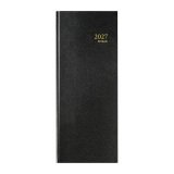 Agenda journalier Brepols Euros / Centimes Banquier1 Long - année 2027 - 14,3 x 33 cm noir