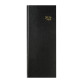 Agenda journalier Brepols Euros / Centimes Banquier Long 2 - année 2026 - 14,3 x 33 cm noir