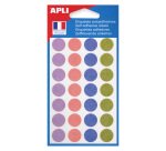 Pastille adhésive Ø 15 mm Agipa 102149 couleurs pastels assorties - Boîte de 140