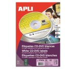 Etiquette CD multi usage Ø117 mm Apli - Pochette de 40