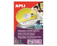 Verpakking met 40 multifunctionele CD-etiketten Ø117 mm Apli