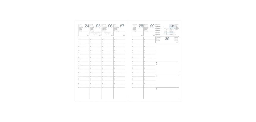 Agenda Eco semainier - Année 2027 - 10 x 15 cm