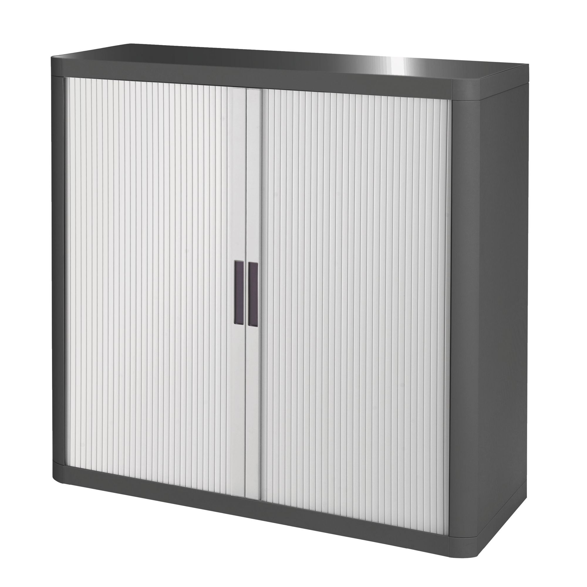 <div>Low cupboard H 104 x W 110 cm with Easy Office curtains, plastic body, metal structure</div>