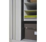 Armoire à rideaux démontable easyOffice 104 x 110 corps gris