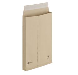 Bruneau - 3 cm brown kraft expandable pocket 229 x 324 mm 115 g Bruneau without window - Box of 50