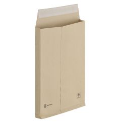 Bruneau - Pochette à soufflet 3 cm kraft brun 229 x 324 mm 115 g Bruneau sans fenêtre - Boîte de 50