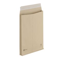 Bolsa con fuelle 3 cm kraft marrón 260 x 330 mm Bruneau 120 g sin ventana - Caja de 50