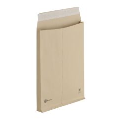 Bruneau - Pochette à soufflet 3 cm kraft brun 260 x 330 mm 120 g sans fenêtre - Boîte de 50
