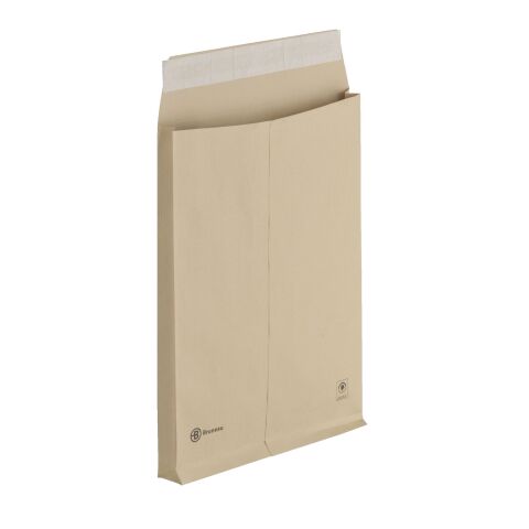 Bolsa con fuelle 3 cm kraft marrón 260 x 330 mm Bruneau 120 g sin ventana - Caja de 50