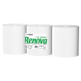 Papier toilette Maxi Jumbo simple épaisseur Renova Green - 9 rouleaux de 350 m