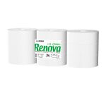 Papier toilette Maxi Jumbo simple épaisseur Renova Green - 9 rouleaux de 350 m