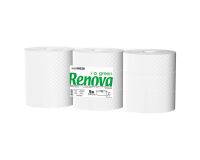 Papier toilette Maxi Jumbo simple épaisseur Renova Green - 9 rouleaux de 350 m