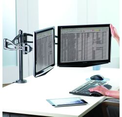 Brazo ergonómico flexible Fellowes Professional para 2 pantallas