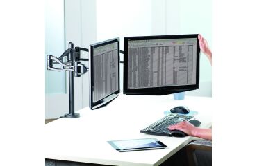 Brazo ergonómico flexible Fellowes Professional para 2 pantallas