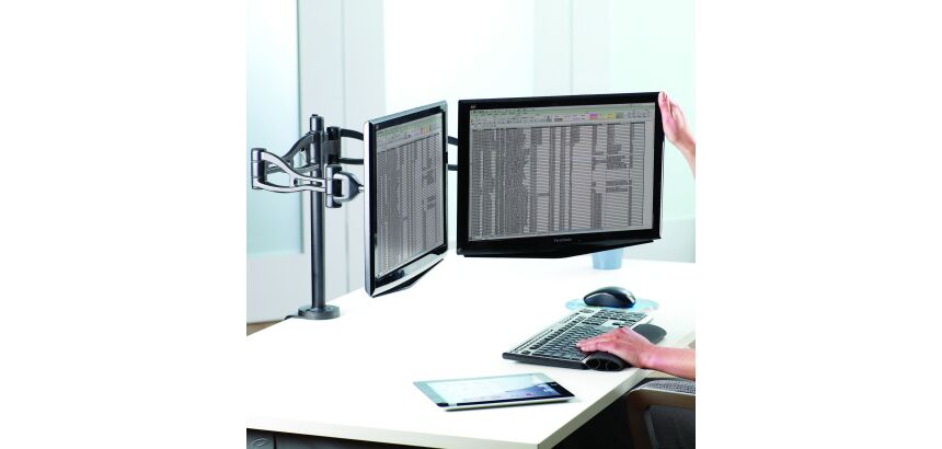 Brazo ergonómico flexible Fellowes Professional para 2 pantallas