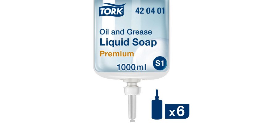 Savon liquide Tork S1 ateliers et industries - Cartouche 1 litre