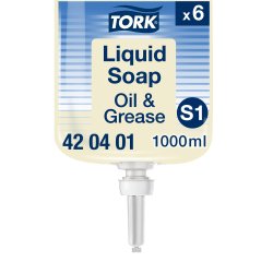 Savon liquide Tork Premium Spécial graisses et la saleté, pour distributeurs S1/S11 - Cartouche de 1 L