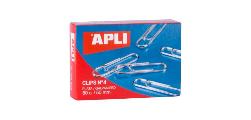 Clips Galvanizados nº4 50 mm Apli Caja de 80