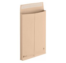 Pack of 50 envelopes without window 275 x 365 mm accordion 3 cm
