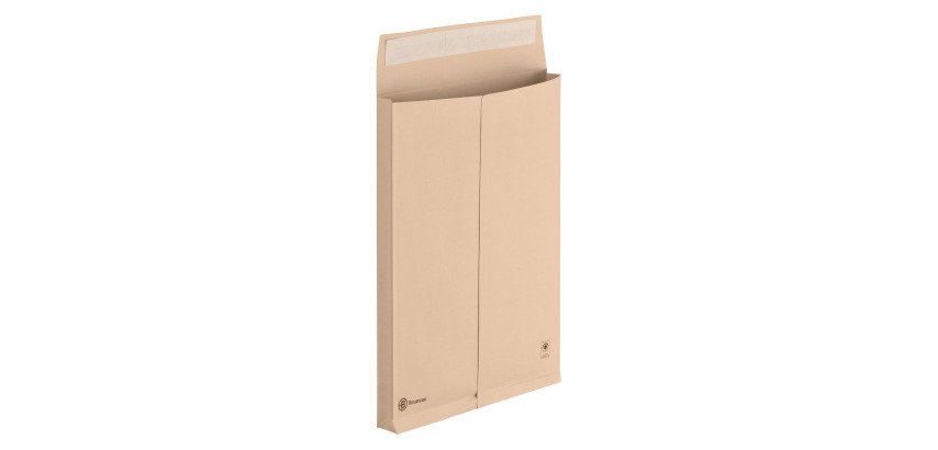 Pack of 50 envelopes without window 275 x 365 mm accordion 3 cm