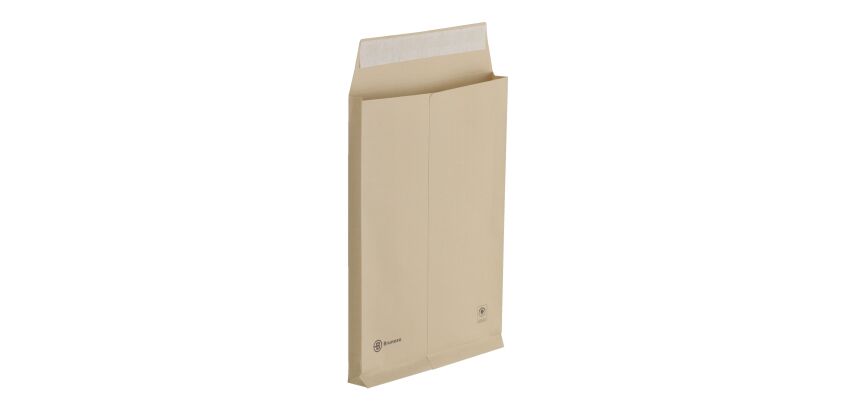 Doos van 200 zak-enveloppen in gewapend bruin kraft papier 120g - 229 x 324 mm
