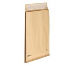 Pochette à soufflets 3 cm kraft brun armé 275 x 365 mm Bruneau 120 g sans fenêtre - Boîte de 200