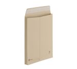 Pochette à soufflets 3 cm kraft brun armé 260 x 330 mm Bruneau 120 g sans fenêtre - Boîte de 200