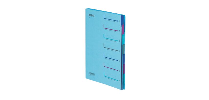 Carpeta clasificadora Extendos con 7 divisiones de color