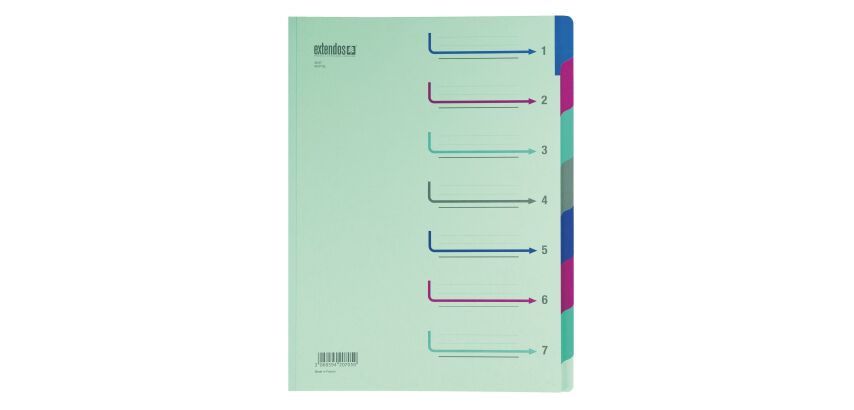 Trieur carte Extendos 7 divisions couleur