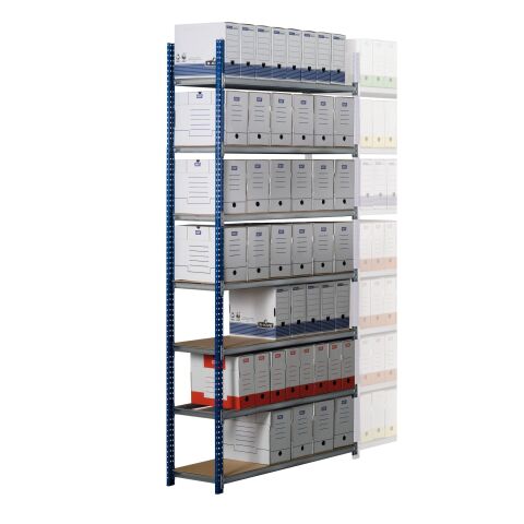 Estantería Archiv'Pro simple módulo adicional ancho 148 cm, Alto 200 cm