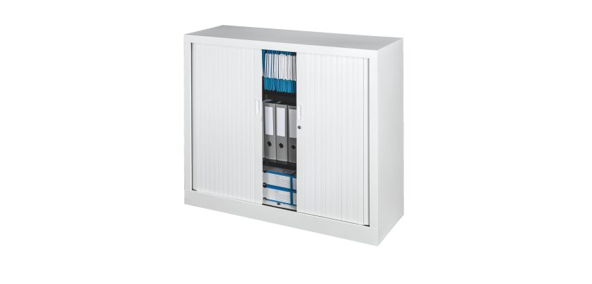 Armoire basse à rideaux monoblocs Généric 100 x 120 cm
