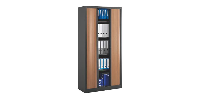 Armoires à rideaux Eco-conçue Décor Monobloc H 198 x L 100