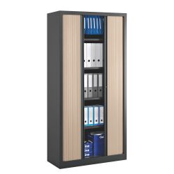 Armoires à rideaux Eco-conçue Décor Monobloc H 198 x L 100