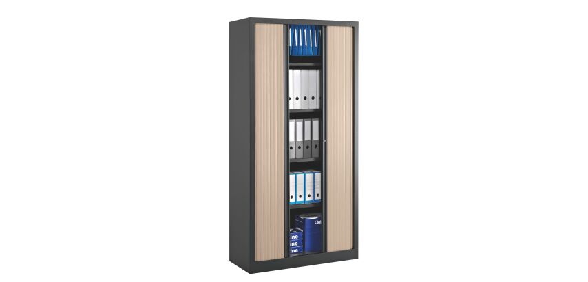 Armoires à rideaux Eco-conçue Décor Monobloc H 198 x L 100