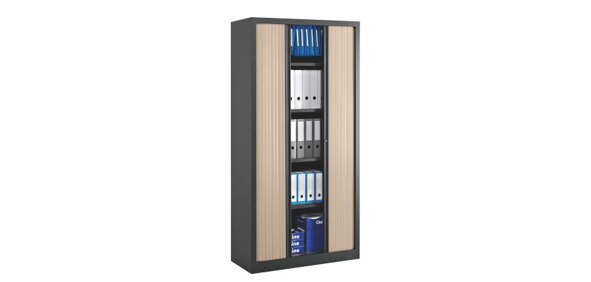 Armoires à rideaux Eco-conçue Décor Monobloc H 198 x L 100