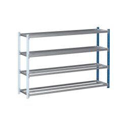 Rayonnage professionnel à tablettes métal simple suivant H 100 x L150