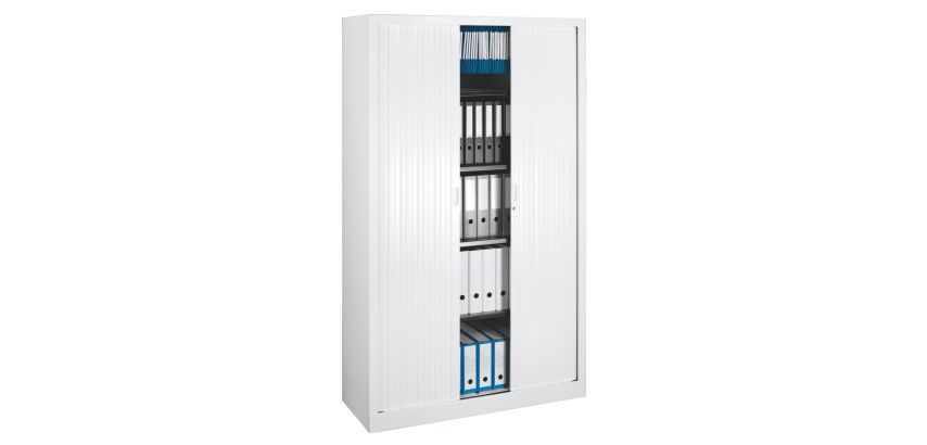 Monoblock roller shutter cabinet Generic metal body - L 120 x H 198 x D 43 cm - NF-OEC and GS
