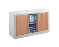 Armoires à rideaux Eco-conçue Décor Monobloc merisier H 70 x L120