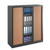 Armoires à rideaux Eco-conçue Décor Monobloc H 136 x L 120